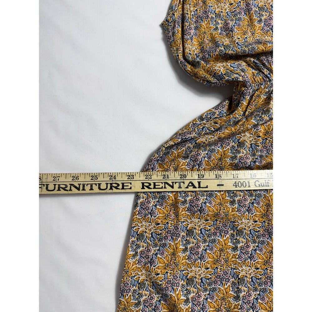 NWT Natural Life Blue Yellow Floral Christine Maxi Dress Sleeveless Comfort Sz M - Picture 10 of 12